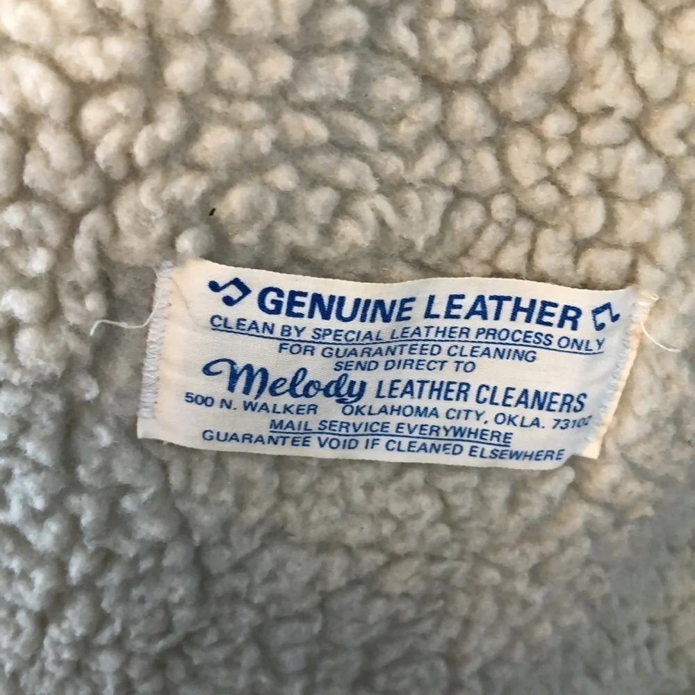 Vintage 70s Marlboro Man Suede Leather Shearling Rancher Coat